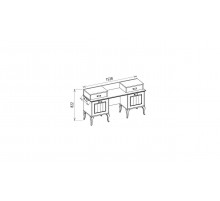 Стол туалетный Andera (Андера) Andr-23