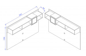 Панель для тумбы под ТВ Мистраль (Mistral) MIST-15B