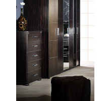 Узкий бельевой комод Мира MIRA-28 венге