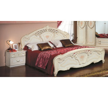 Двуспальная кровать Роза (беж)  Двуспальная кровать Роза (беж)