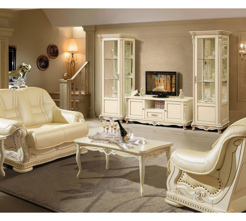 Гостиная «Алези 1» (слоновая кость с золочением) Гостиная «Алези 1» (слоновая кость с золочением)
